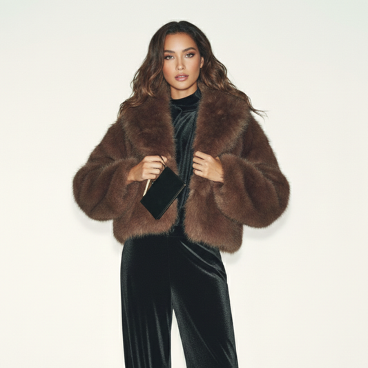 MANTEAU EFFET FOURRURE PREMIUM